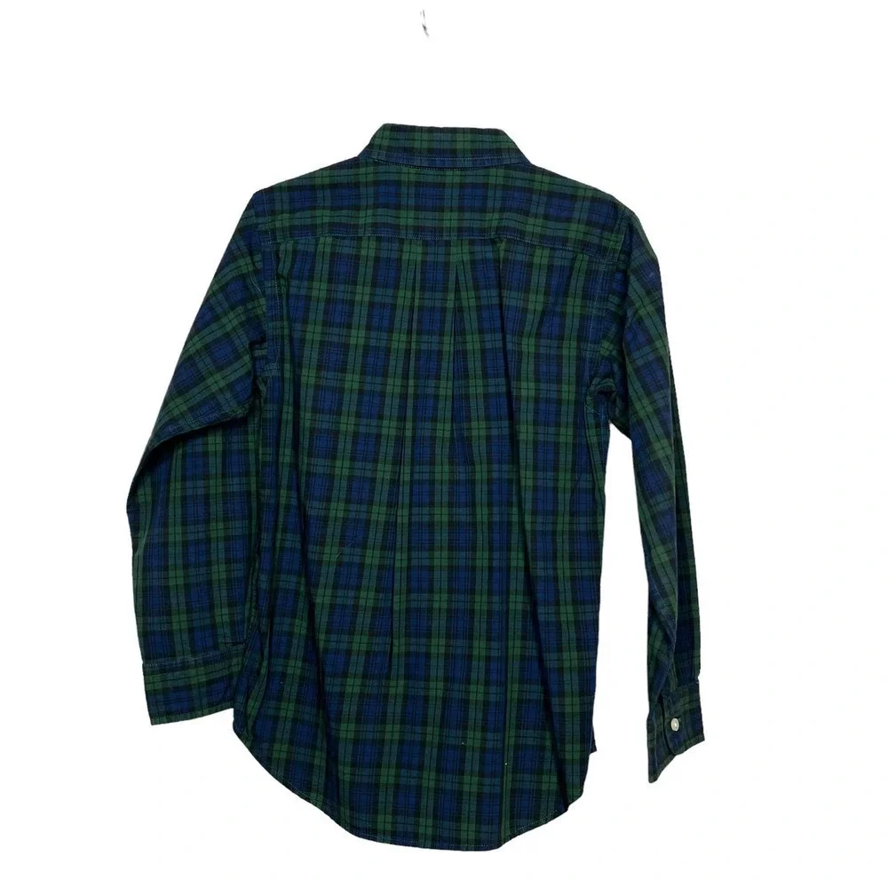 Ralph Lauren 100% Cotton Button Down Plaid Shirt Size 7
